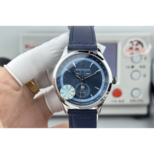 Jaeger-LeCoultre 1558420 SS 5C Factory Best Edtion 39mm Blue Dial on Blue Leather Strap JL8661 Jaeger-LeCoultre 1558420 SS 5C Factory Best Edtion 39mm Blue Dial on Blue Leather Strap JL8661