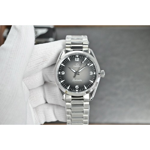 Omega Railmaster 38mm SS  Brown/Gray Dial on SS Bracelet OM8804