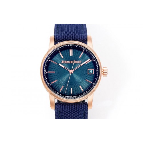 Audemars Piguet Code 11.59 RG 15210 APK 1:1 Best Edition Green Dial on Blue Nylon Strap SA4302 Super Clone