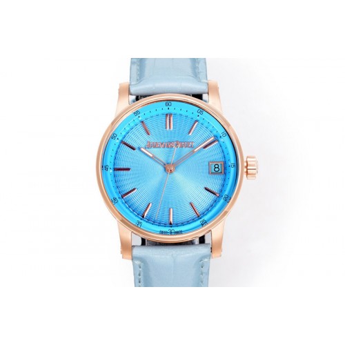 Audemars Piguet Code 11.59 RG 15210 APK 1:1 Best Edition Blue Dial on Blue Nylon Strap SA4302 Super Clone