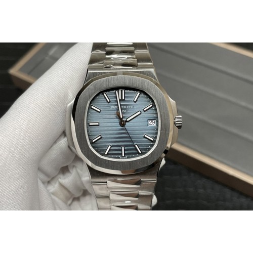 Patek Philippe Nautilus 5711/1A 3KF 1:1 Best Edition Blue Textured Dial on SS Bracelet A324 Super Clone Patek Philippe Nautilus 5711/1A 3KF 1:1 Best Edition Blue Textured Dial on SS Bracelet A324 Super Clone