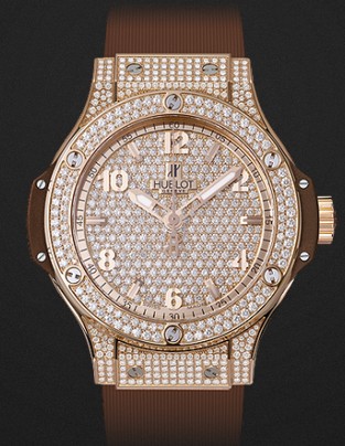 Hublot Watch Big Bang Cappuccino Gold Full Pavé 38mm 361.PC.9010.RC.1704 Hublot Watch Big Bang Cappuccino Gold Full Pavé 38mm 361.PC.9010.RC.1704