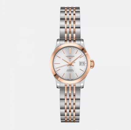 Replica Longines Record collectsion stainless steel and 18 karat pink gold cap 200 Watch L2.320.5.72.7
