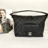 Chanel 23B Black Coco Mellow Small Hobo Bag.