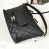 Chanel 23B Black Coco Mellow Small Hobo Bag.