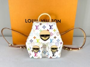 IMG_4030 Louis Vuitton x Murakami White Multicolor Venice Backpack
