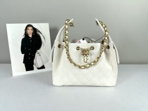 IMG_6996 Chanel 25A White Caviar Small 25 Bag