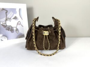 IMG_0154 Chanel 26P Dark Brown Suede Mini 25