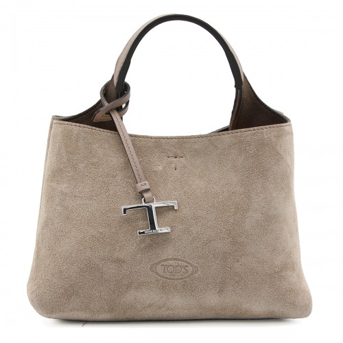 MOCHA SUEDE TOTE