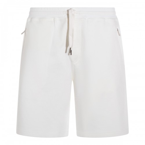 WHITE COTTON SHORTS