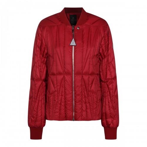 RED GEOCAMO FLIGHT DOWN JACKET