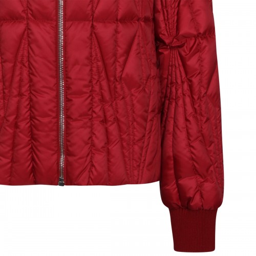 RED GEOCAMO FLIGHT DOWN JACKET