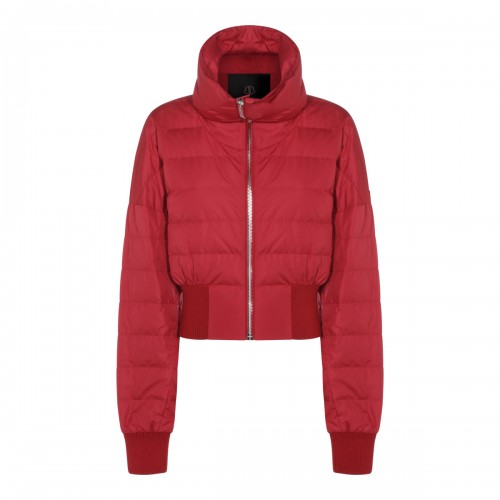 RED CROPPED DOWN JACKET