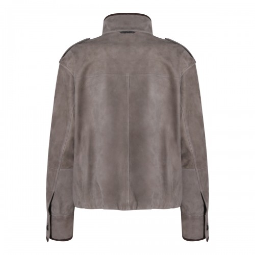 BEIGE LEATHER JACKET