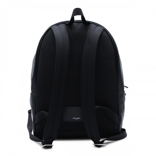 BLACK LEATHER BACKPACK