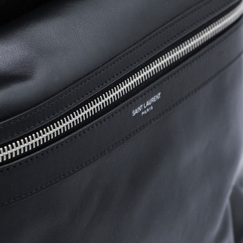 BLACK LEATHER BACKPACK