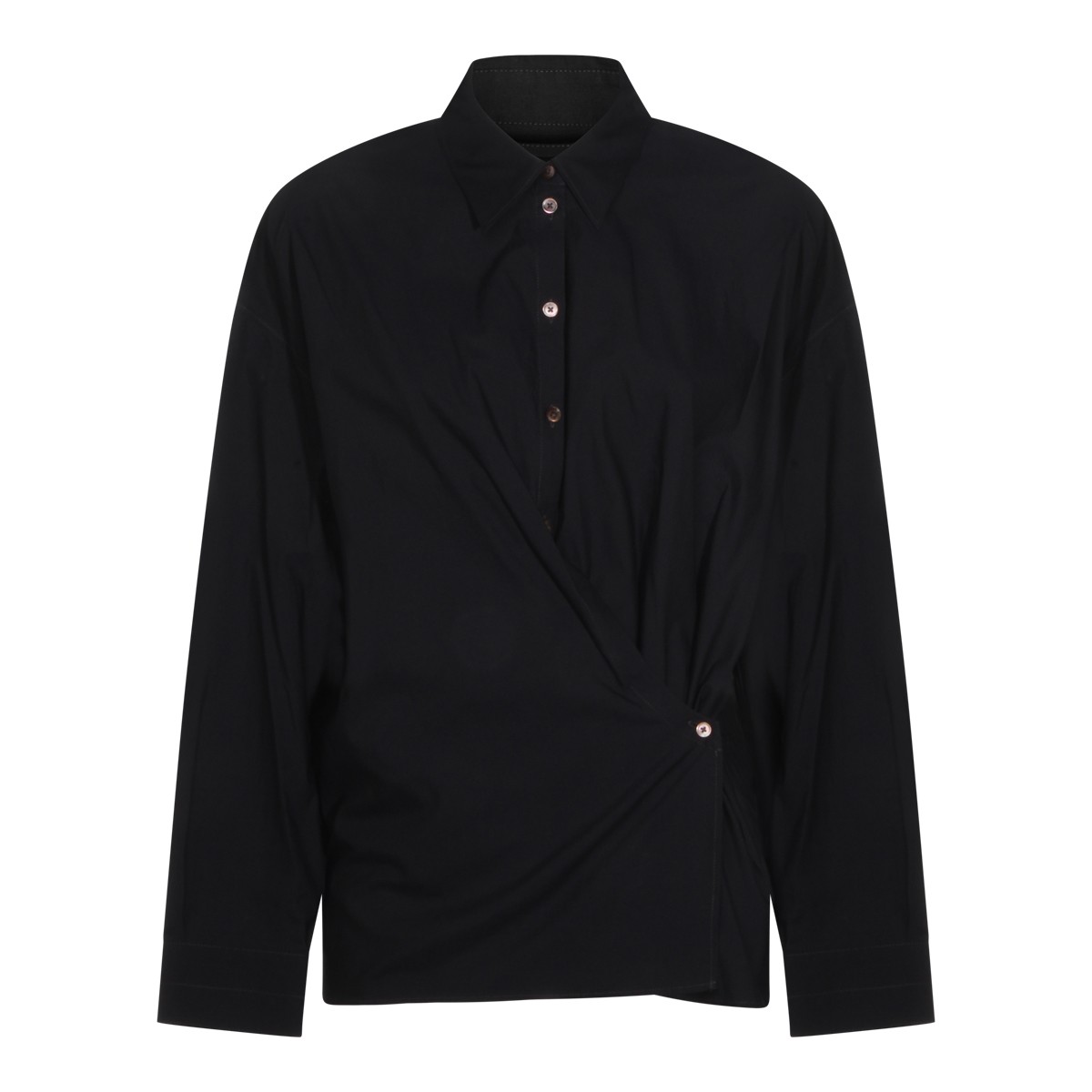 BLACK SILK SHIRT