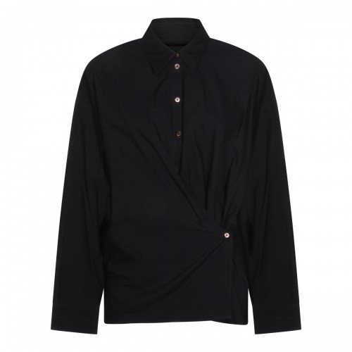 BLACK SILK SHIRT