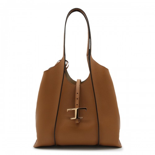 BROWN LEATHER TIMELESS TOTE