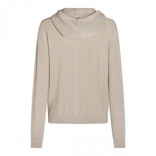 SAND VIRGIN WOOL HOODED... 2