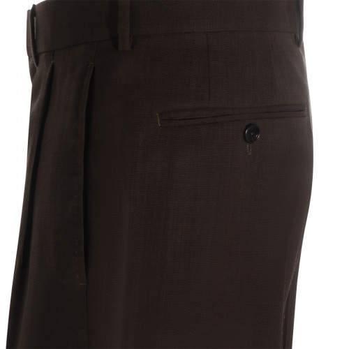 DARK BROWN WOOL PANTS