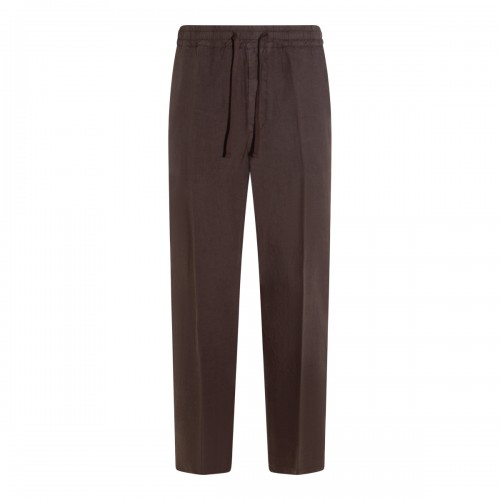 BROWN LINEN PANTS