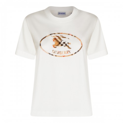 WHITE COTTON T-SHIRT 