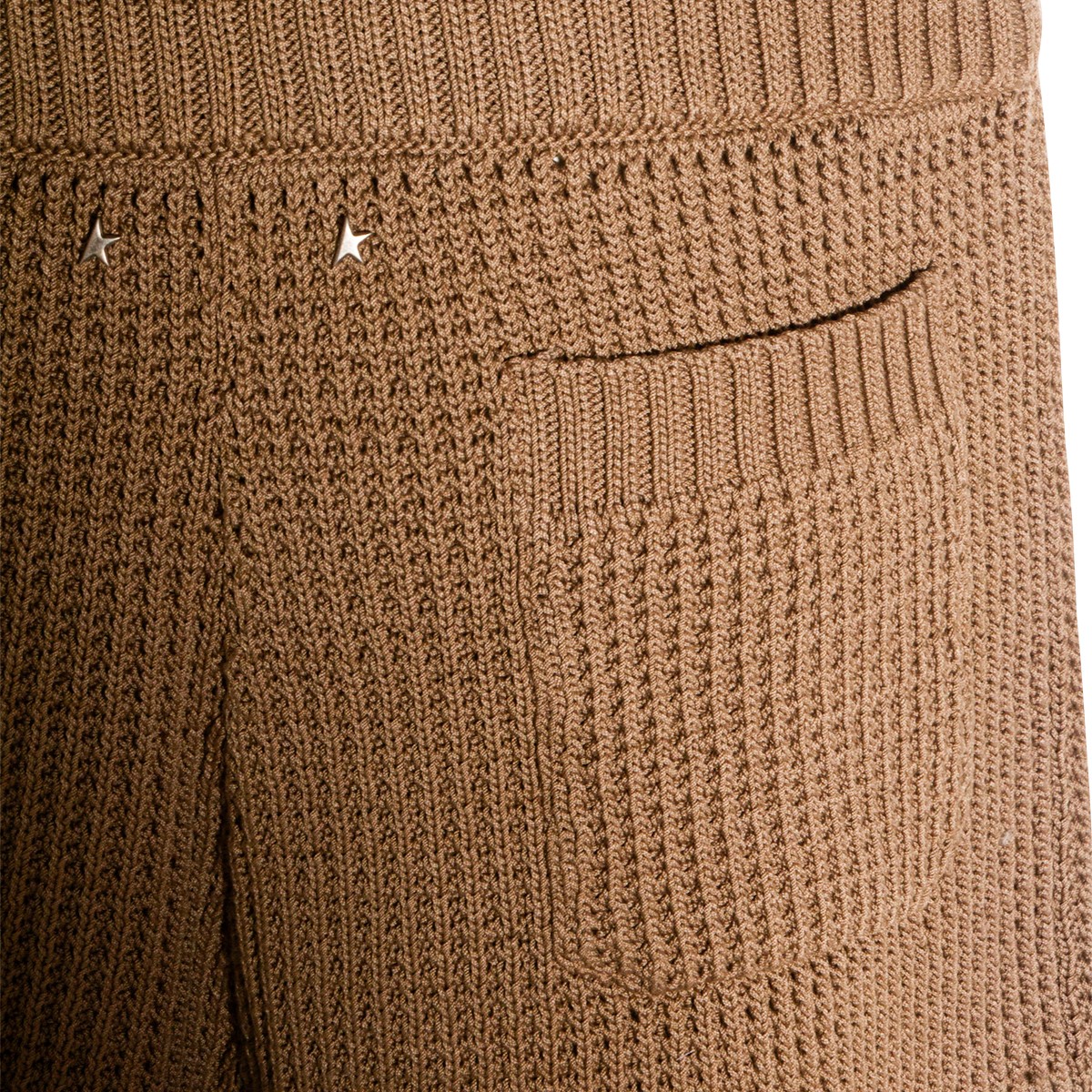 BROWN COTTON SHORTS