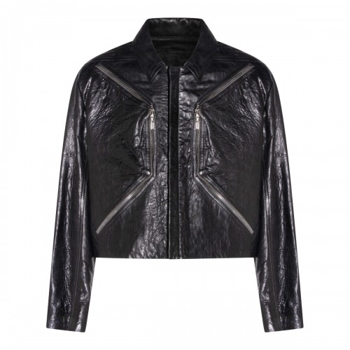 BLACK HEIZER LEATHER JACKET