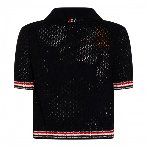 BLACK COTTON POLO SHIRT 2