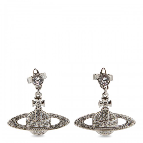 SILVER METAL EARRINGS