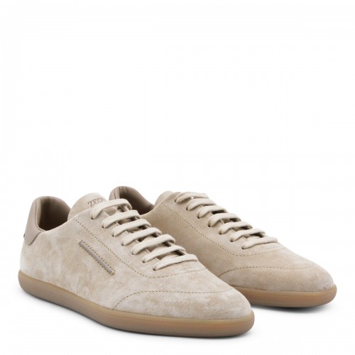 SAND LEATHER SNEAKERS 2