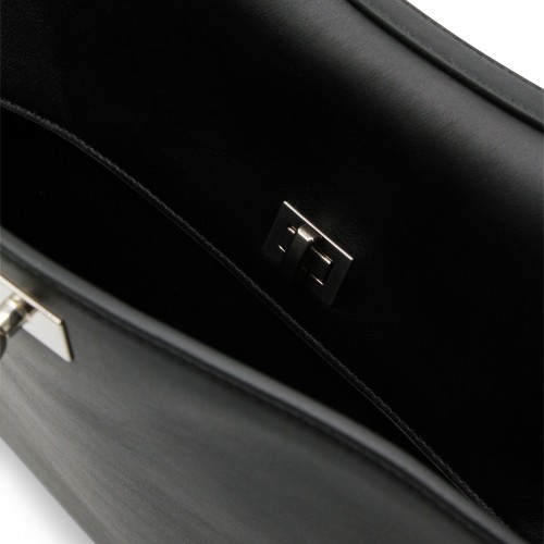 BLACK LEATHER RODEO MEDIUM MESSANGER BAG