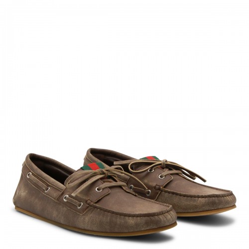 BROWN LEATHER LOAFERS 2