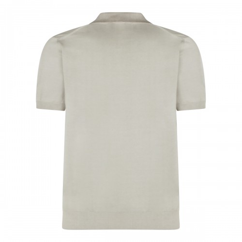 LIGHT BEIGE COTTON POLO SHIRT 2