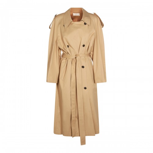 BEIGE COTTON DESTER TRENCH...