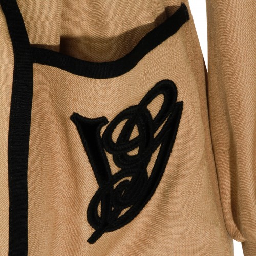 BEIGE VISCOSE CASUAL JACKET