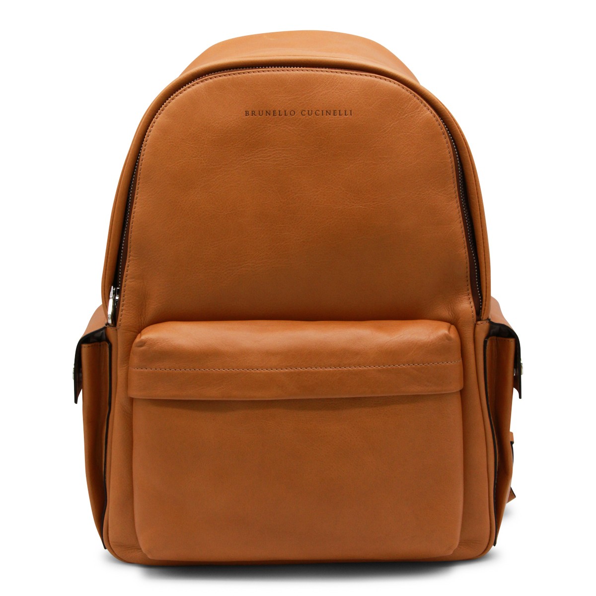 BROWN LEATHER BACKPACK