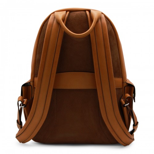 BROWN LEATHER BACKPACK