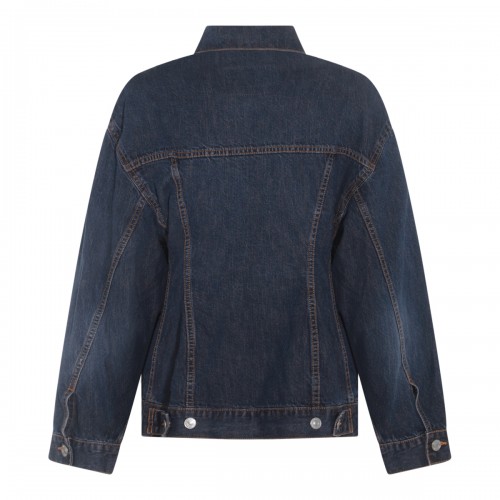 DARK INDIGO COTTON CASUAL JACKET