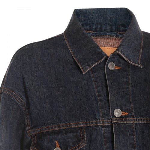 DARK INDIGO COTTON CASUAL JACKET