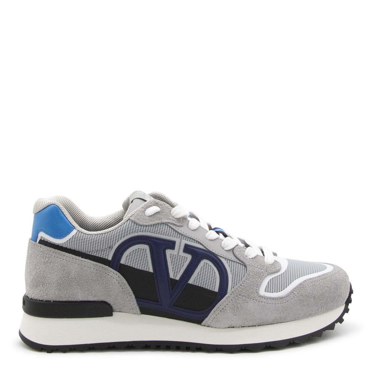 GREY LEATHER SNEAKERS