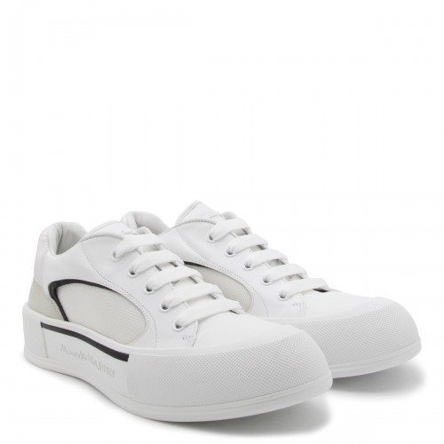 WHITE LEATHER SNEAKERS