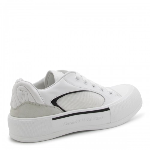 WHITE LEATHER SNEAKERS