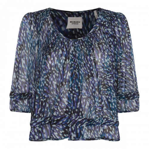 BLUE VISCOSE SHIRT