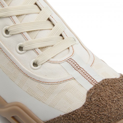 CREAM LEATHER SNEAKERS