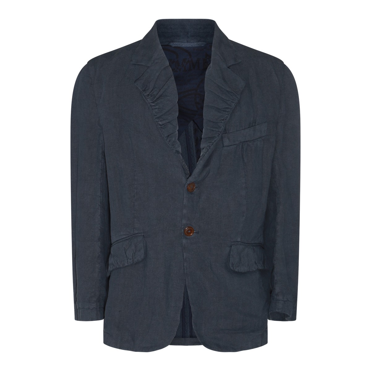 BLUE LINEN BLAZER