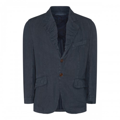BLUE LINEN BLAZER