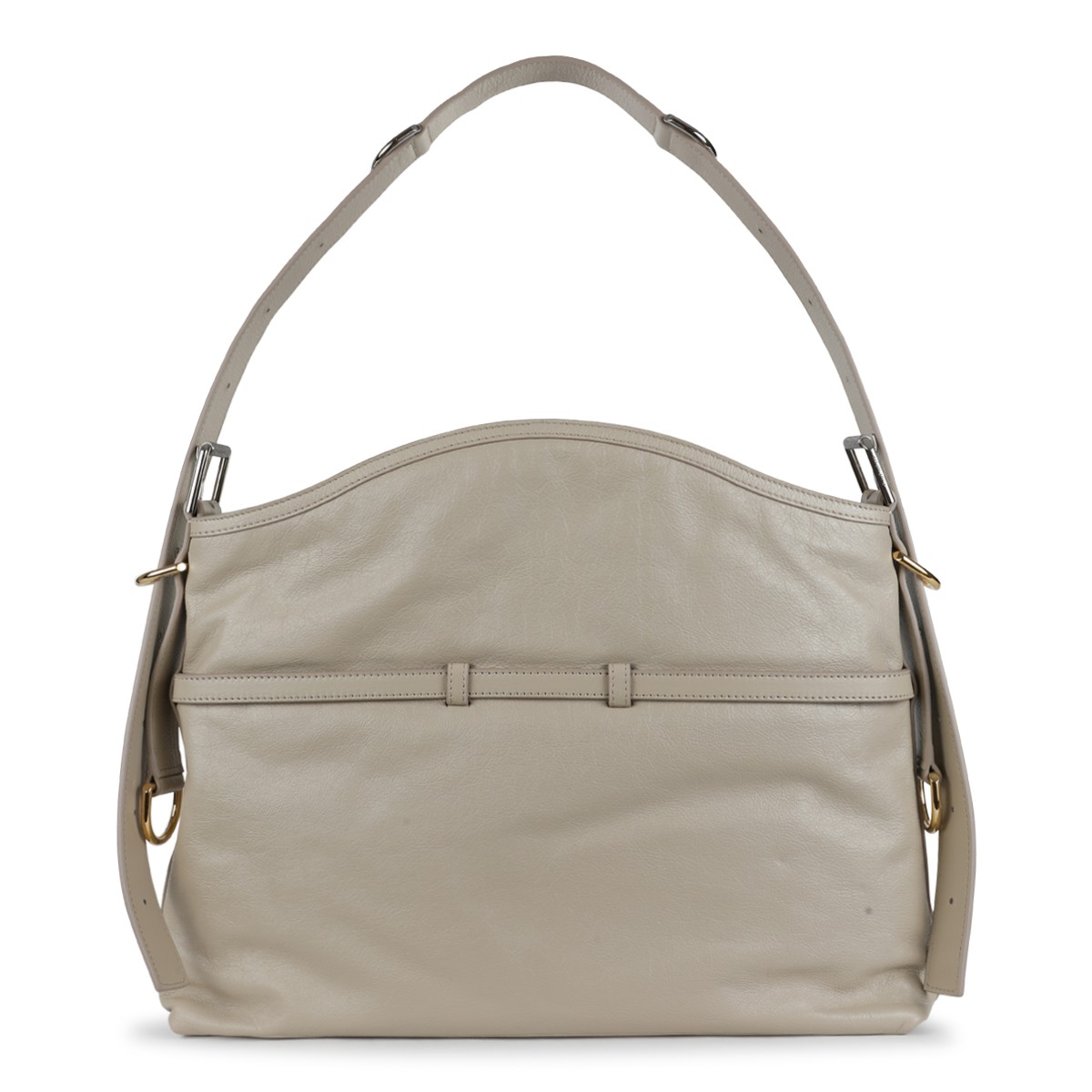 NATURAL BEIGE LEATHER VOYOU MEDIUM...