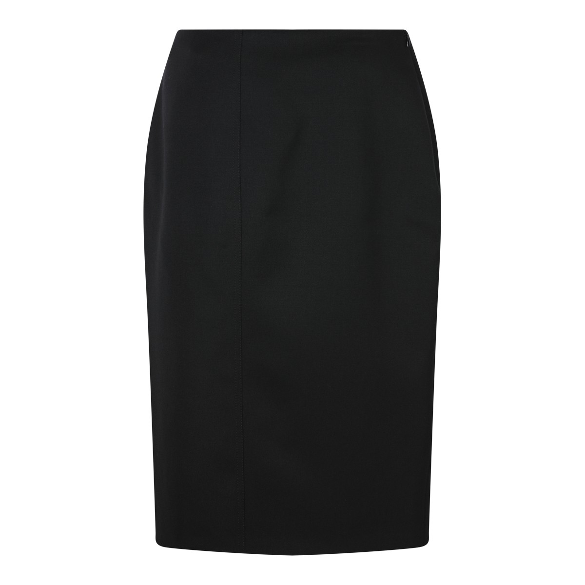 BLACK WOOL SKIRT